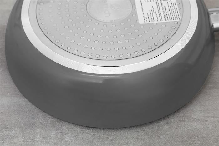 Chảo nhôm chống dính đáy từ 24 cm Elmich Colosseum Y1 EL-3719 Xám Màu Xám
