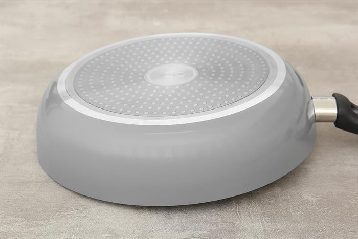 Chảo nhôm chống dính vân đá đáy từ 26 cm Elmich Colosseum Y1 EL-3720 Xám Màu Xám
