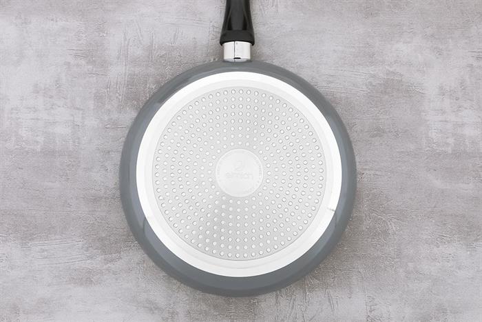 Chảo nhôm chống dính vân đá đáy từ 26 cm Elmich Colosseum Y1 EL-3720 Xám Màu Xám