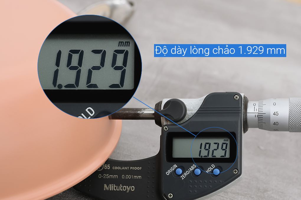 Chảo inox 3 lớp nguyên khối đáy từ 20 cm Sunhouse IN20M6P Màu Hồng