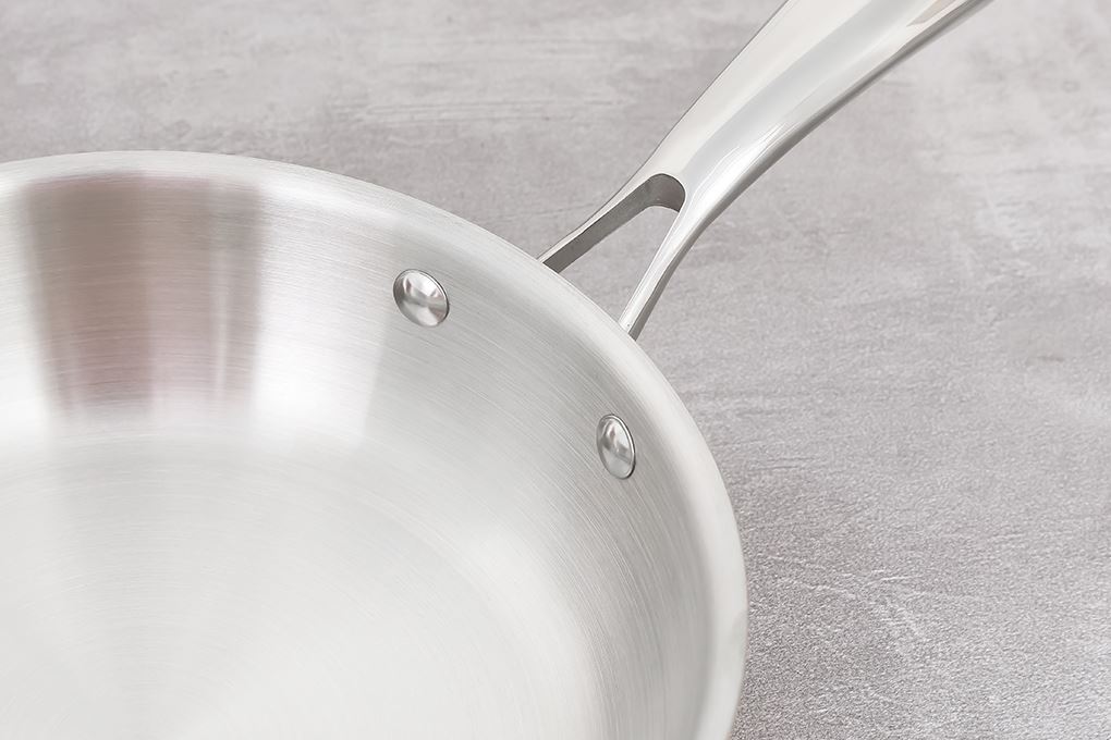 Chảo inox 3 lớp nguyên khối đáy từ 20 cm Sunhouse IN20M6P Màu Hồng