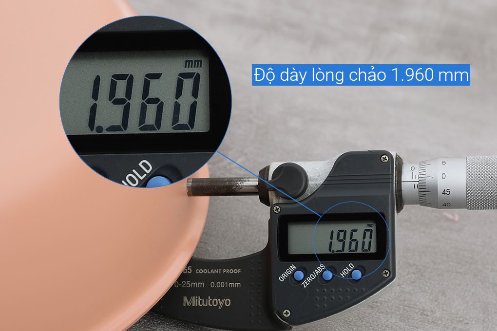 Chảo inox 3 lớp nguyên khối đáy từ 24 cm Sunhouse IN24M6P Màu Hồng