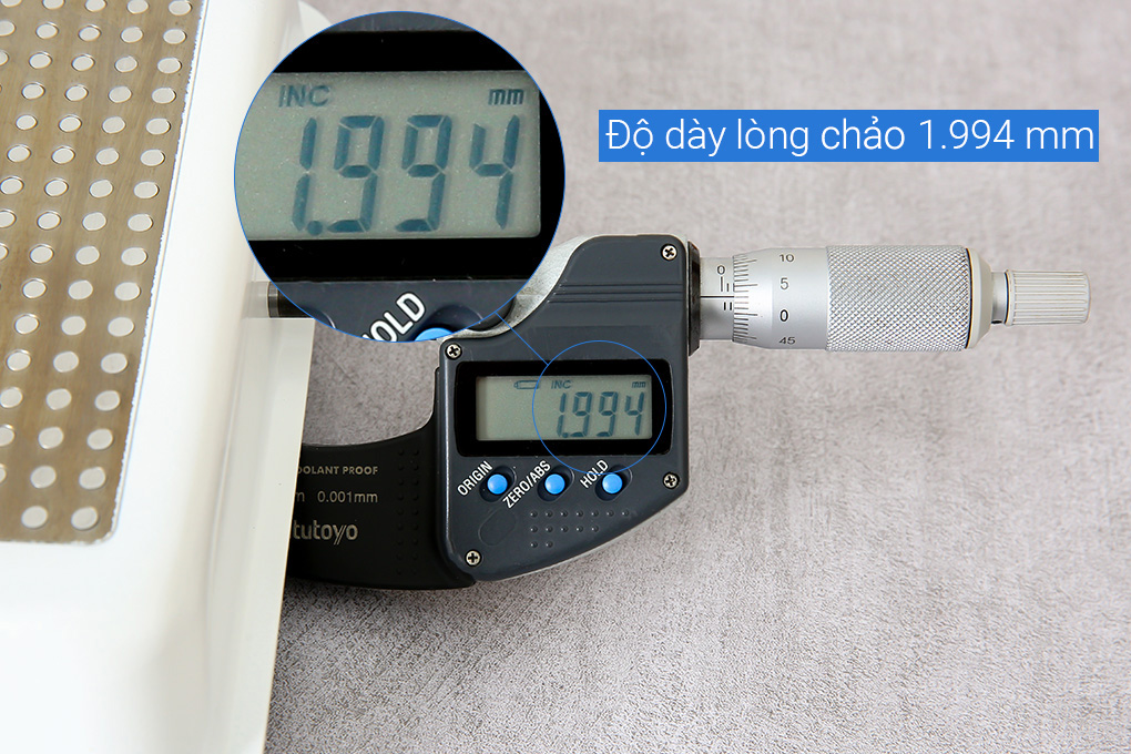Chảo nhôm chống dính vân đá đáy từ 18 cm Sunhouse SHM18V Màu Trắng