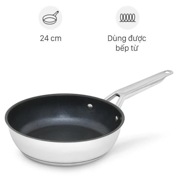 Chảo inox sâu chống dính đáy từ Elmich EL-2459IC24