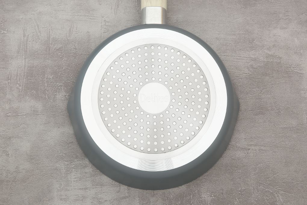 Chảo nhôm chống dính vân đá đáy từ 20 cm Delites RLJ-3020 Màu Xám