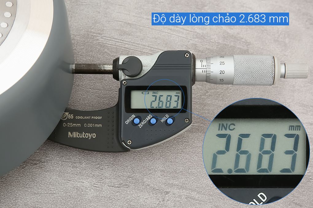 Chảo nhôm chống dính vân đá đáy từ 20 cm Delites RLJ-3020 Màu Xám