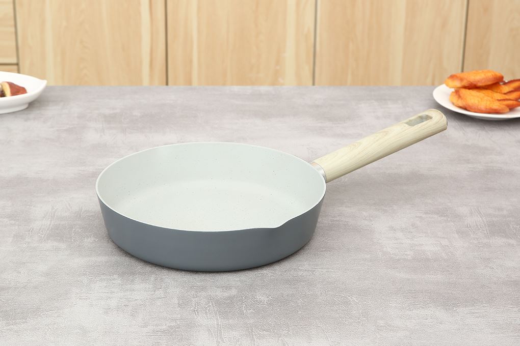 Chảo nhôm chống dính vân đá đáy từ 24 cm Delites RLJ-3024 Màu Xám