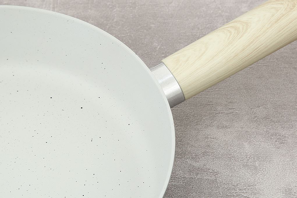 Chảo nhôm chống dính vân đá đáy từ 24 cm Delites RLJ-3024 Màu Xám