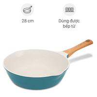 Chảo nhôm sâu chống dính vân đá đáy từ 28 cm Delites LY-DSCP1828