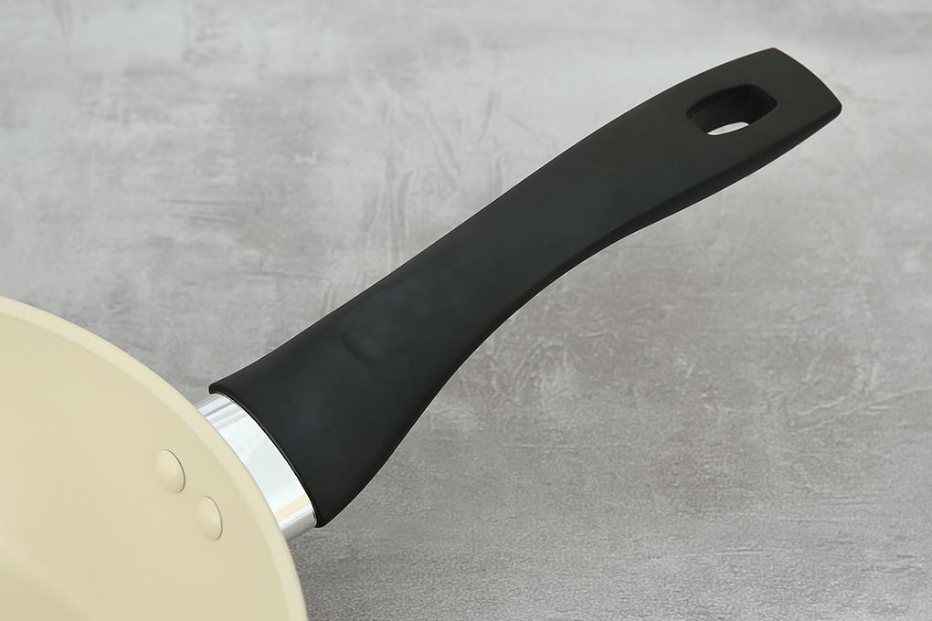 Chảo nhôm sâu chống dính vân đá đáy từ 20 cm Green Cook GCP246-20IH Màu Màu be