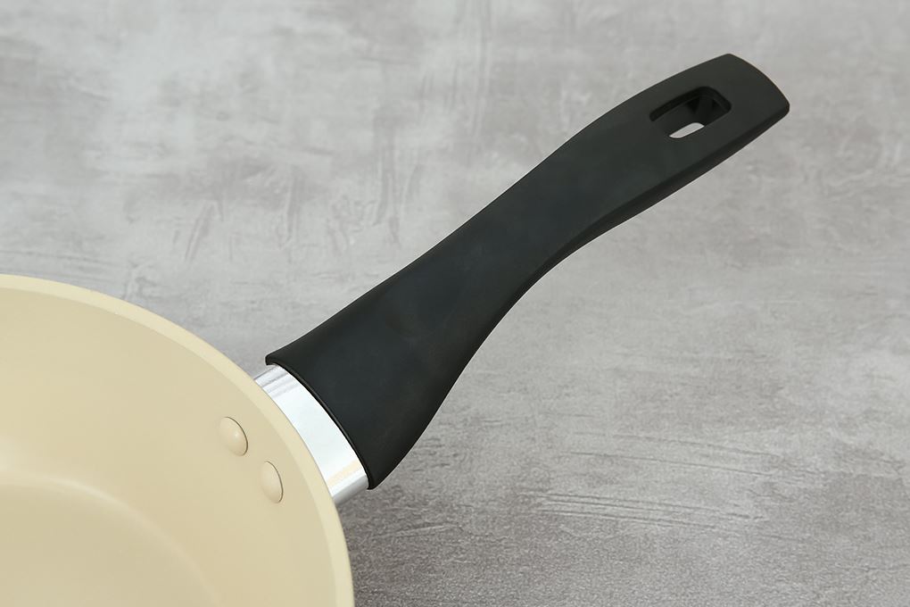 Chảo nhôm sâu chống dính vân đá đáy từ 24 cm Green Cook GCP246-24IH Màu Màu be