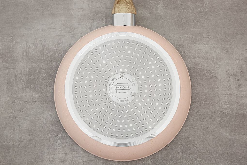 Chảo nhôm chống dính vân đá đáy từ 24 cm Sunhouse Trendy SFP24P - 7