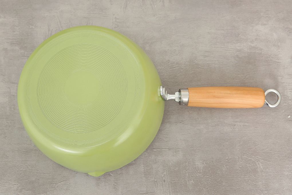 Chảo thép sâu chống dính đáy từ 20 cm Green Cook GCP249-20IH Màu Xanh