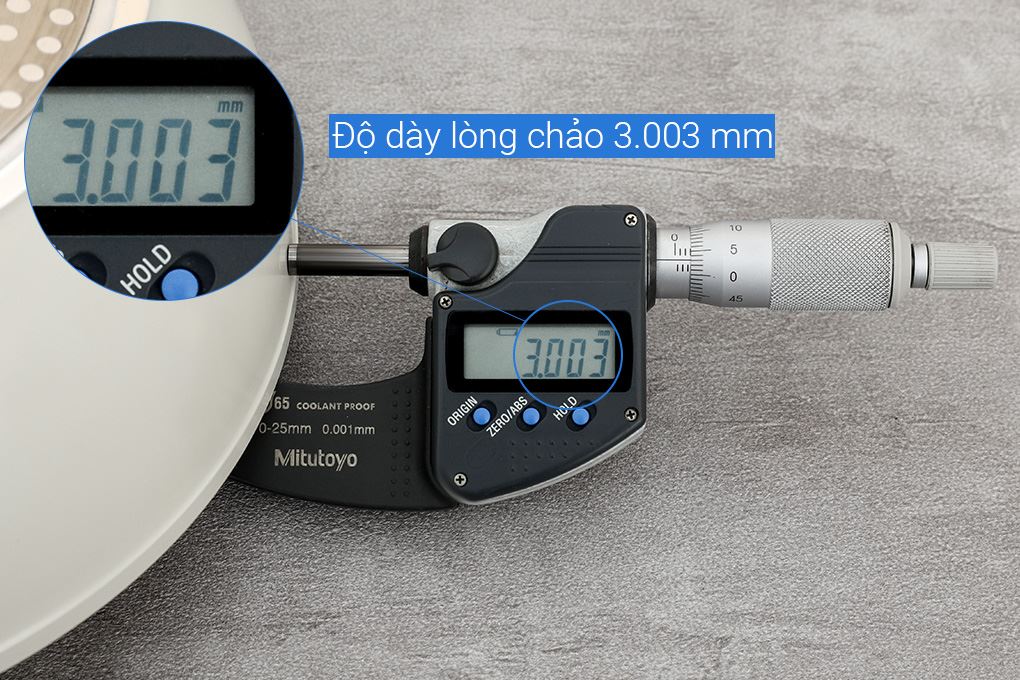 Chảo nhôm sâu chống dính vân đá đáy từ 26 cm Green Cook GCP246-26IH Màu Màu be