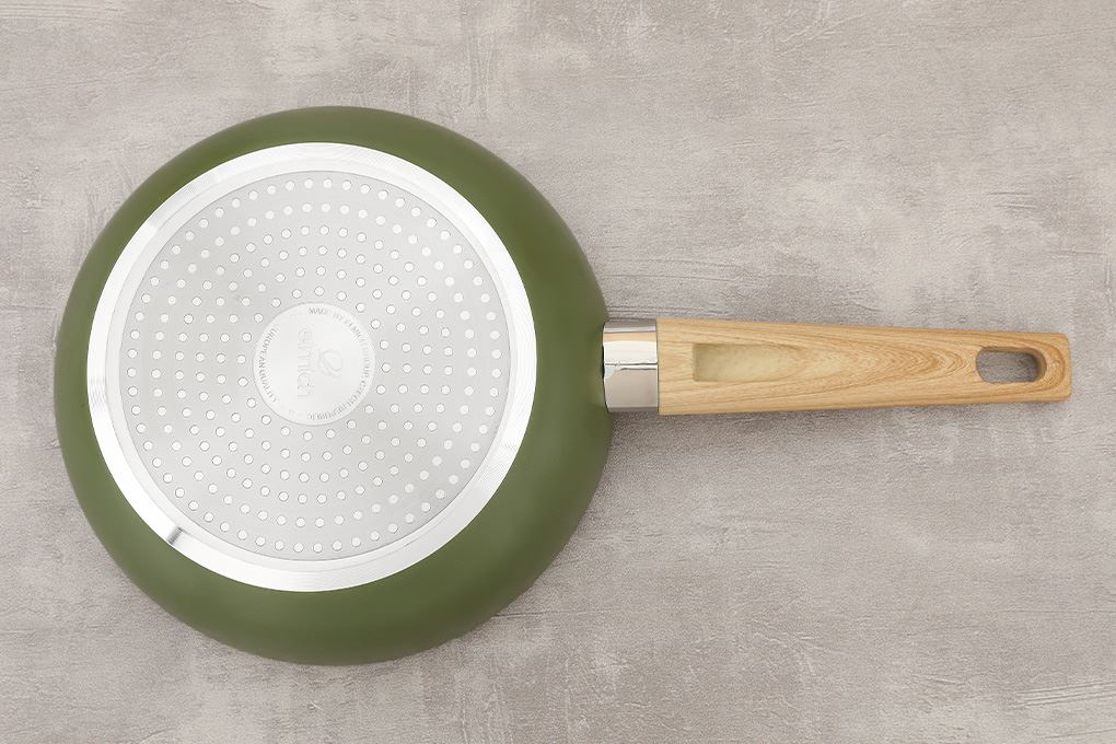 Chảo nhôm sâu chống dính đáy từ 24 cm Elmich Olive classic EL-5978OV24 Màu Xanh