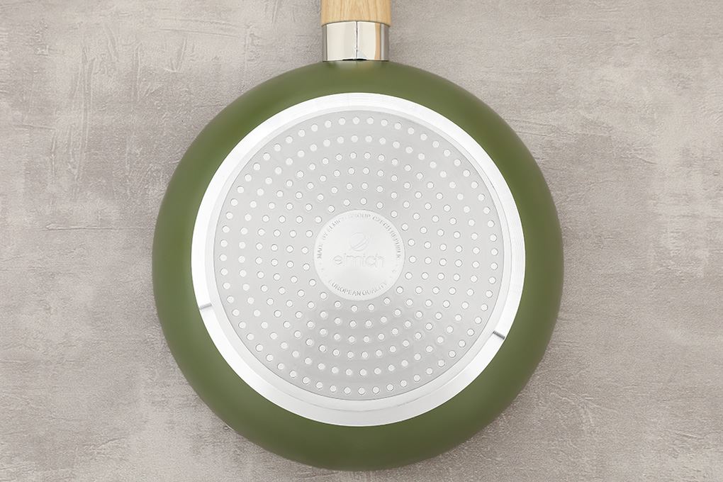 Chảo nhôm sâu chống dính đáy từ 24 cm Elmich Olive classic EL-5978OV24 Màu Xanh