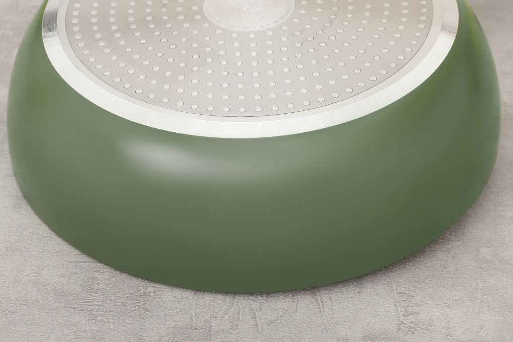Chảo nhôm sâu chống dính đáy từ 28 cm Elmich Olive classic EL-5978OV28 Màu Xanh