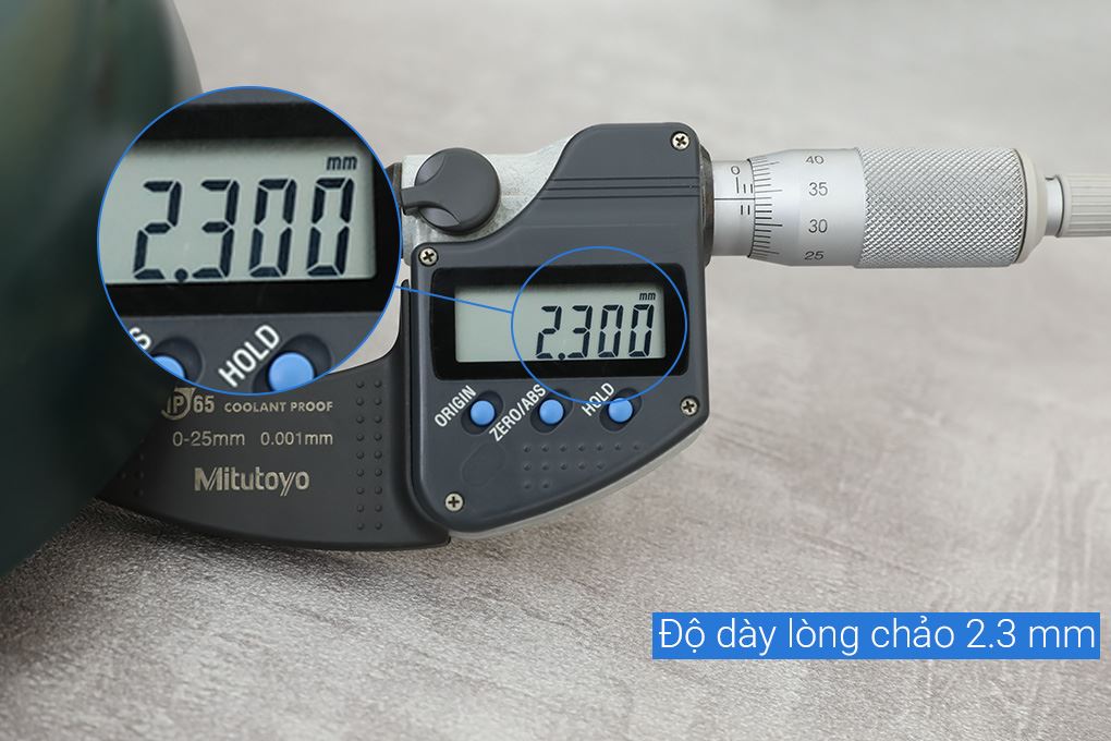 Chảo nhôm chống dính vân đá đáy từ 24 cm Sunhouse Eco SHM24X Màu Xanh