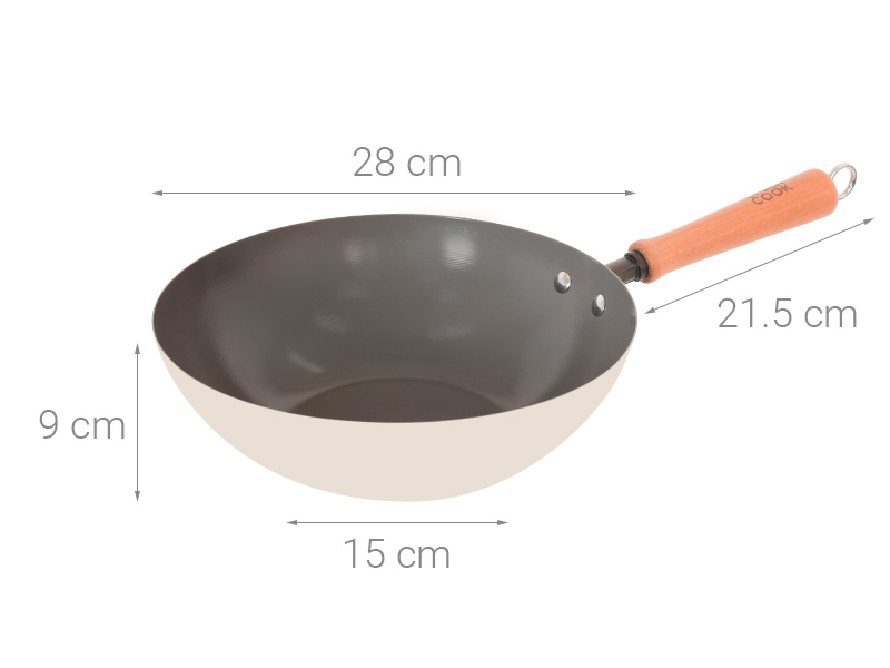 Chảo thép sâu chống dính 28 cm Green cook GCW257-28IH