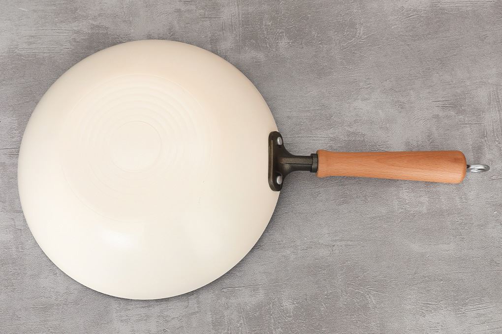 Chảo thép sâu chống dính 28 cm Green cook GCW257-28IH Màu Kem