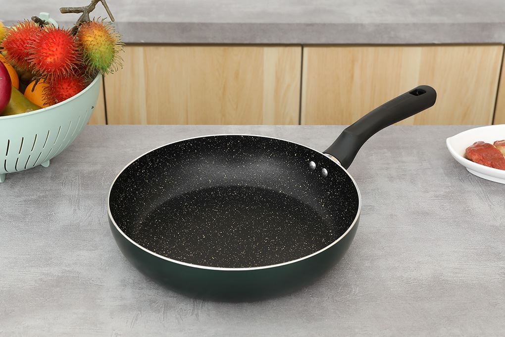 Chảo nhôm chống dính vân đá đáy từ 26 cm Sunhouse Eco SHM26X Màu Xanh