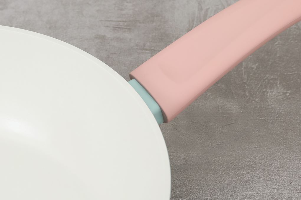 Chảo nhôm sâu chống dính đáy từ 24 cm Delites RFD1024-3 Màu Xanh