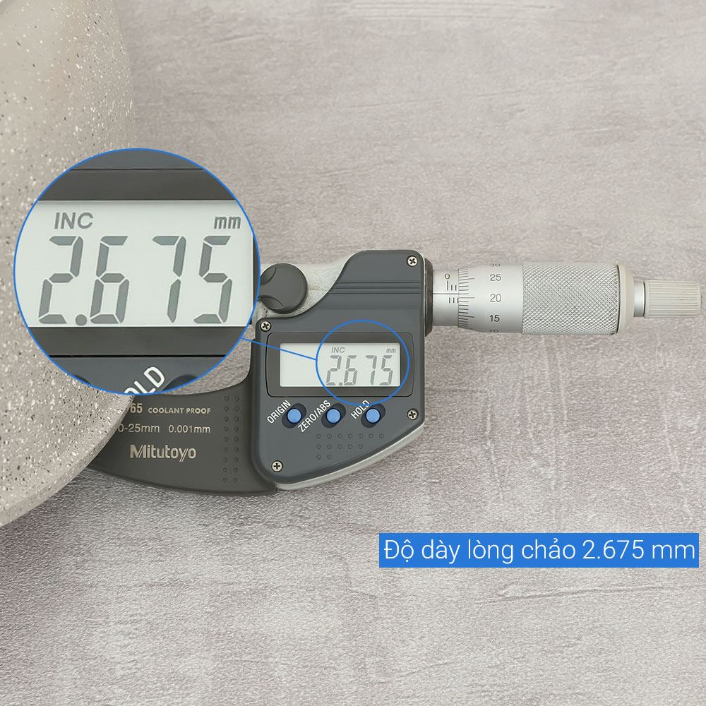 Chảo nhôm sâu chống dính 28 cm nắp kính Lock&Lock LCA6285D-IH Màu Xám