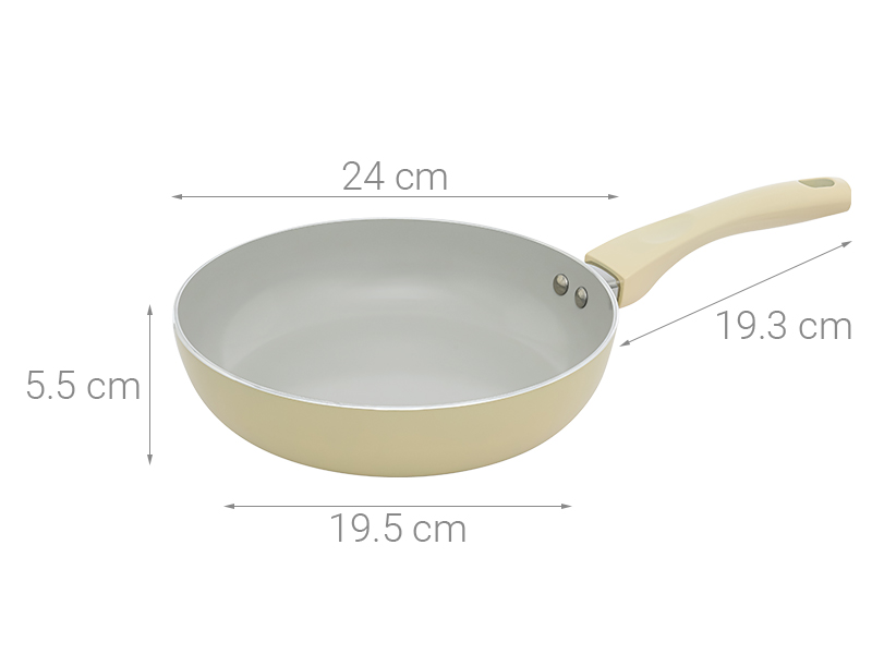 Chảo nhôm chống dính đáy từ 24 cm Elmich EL5985BE24