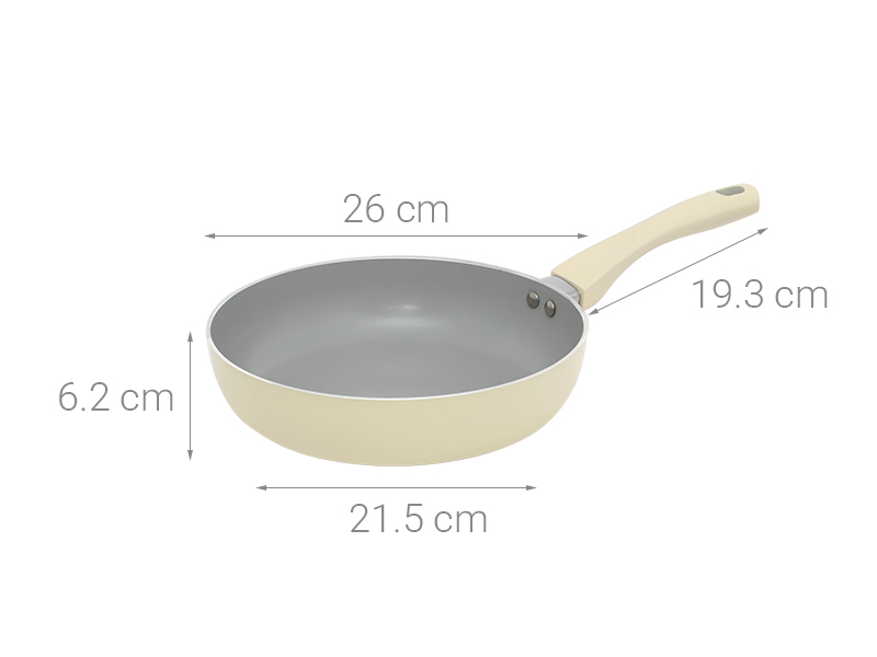 Chảo nhôm chống dính đáy từ 26 cm Elmich EL5985BE26