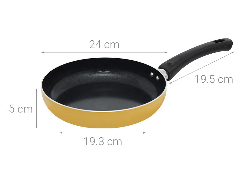 Chảo nhôm chống dính đáy từ 24 cm Elmich Smartcook SM5962LY24
