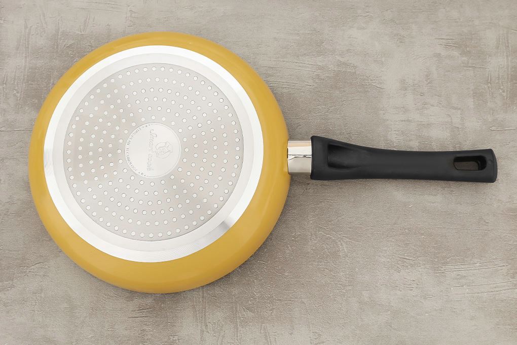 Chảo nhôm chống dính đáy từ 24 cm Elmich Smartcook SM5962LY24 Màu vàng