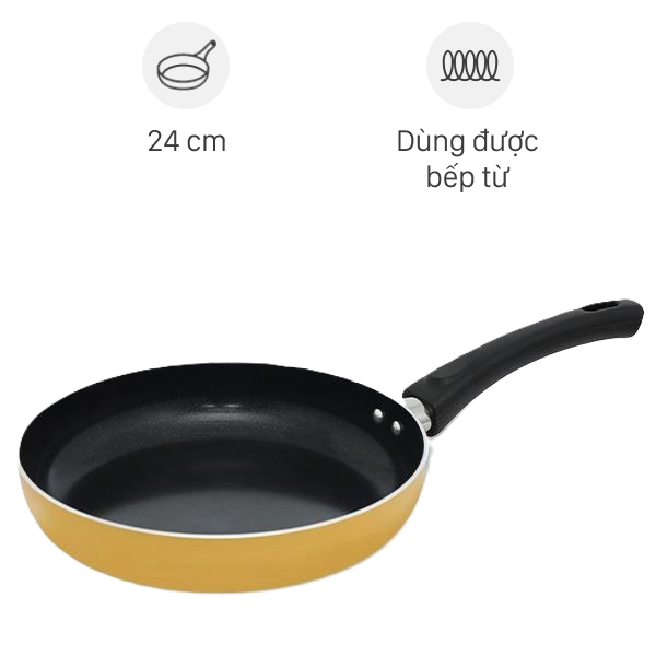Chảo nhôm chống dính đáy từ Elmich Smartcook SM5962LY24