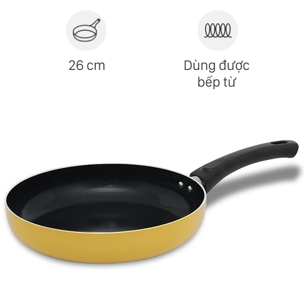 Chảo nhôm chống dính đáy từ Elmich Smartcook SM5962LY26