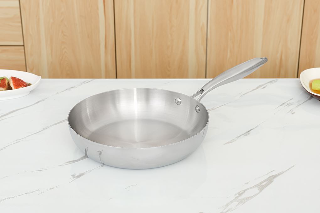 Chảo inox đáy từ 26 cm AVA CW-TP001F Màu Inox
