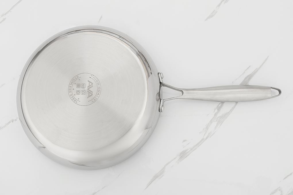 Chảo inox đáy từ 26 cm AVA CW-TP001F Màu Inox
