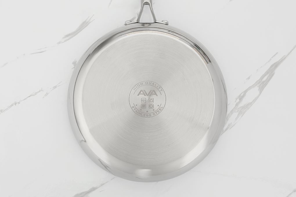 Chảo inox đáy từ 26 cm AVA CW-TP001F Màu Inox