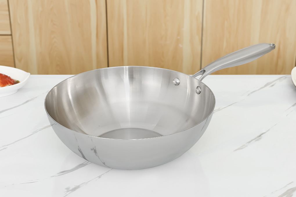 Chảo inox sâu đáy từ 28 cm AVA CW-TP001W Màu Inox