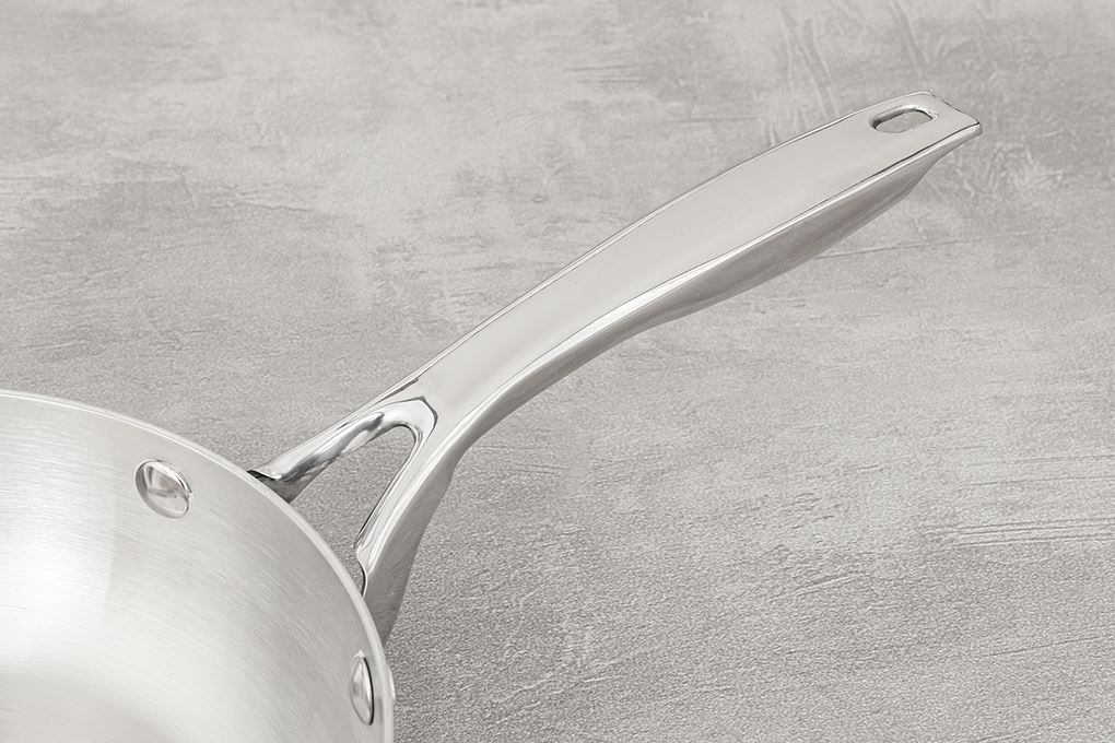 Chảo inox nguyên khối sâu đáy từ 20 cm Green Cook GCP2518-20IH Màu Inox
