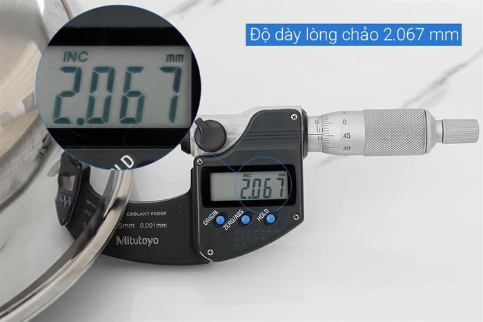 Chảo inox nguyên khối chống dính đáy từ 30 cm AVA TC-TASJG30 Màu Inox