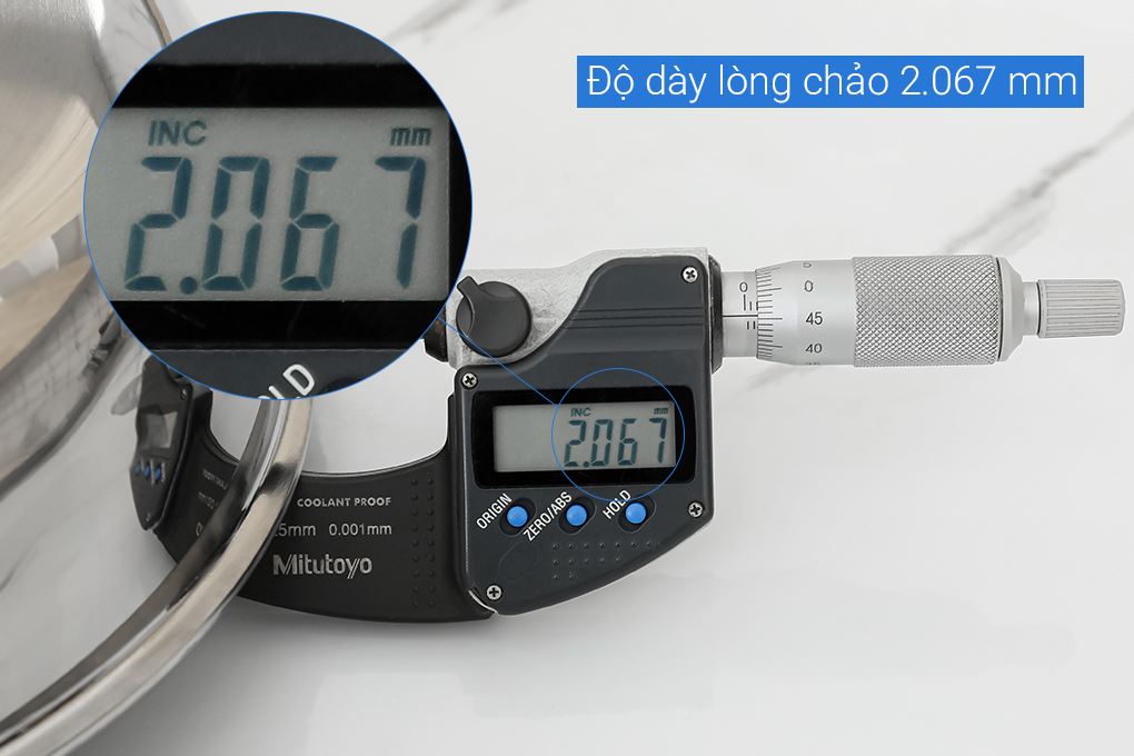 Chảo inox nguyên khối chống dính đáy từ 30 cm AVA TC-TASJG30 Màu Inox