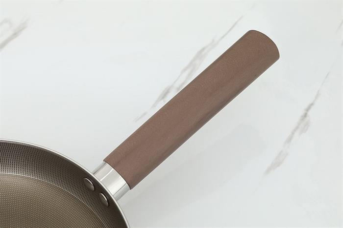 Chảo inox nguyên khối chống dính 24 cm AVA TC-TCJG24 Màu Inox