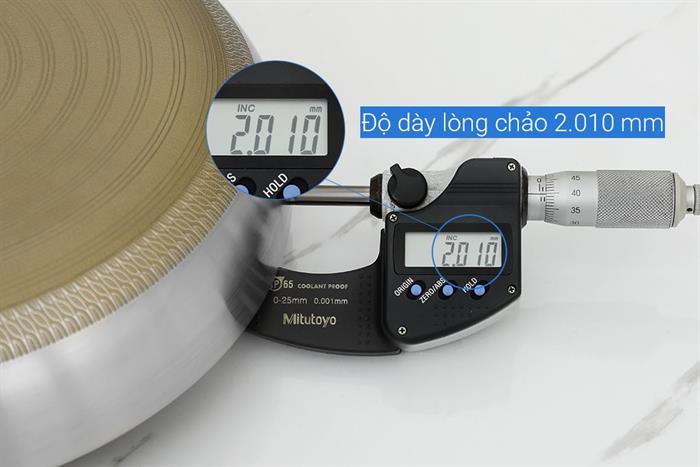 Chảo inox nguyên khối chống dính 24 cm AVA TC-TCJG24 Màu Inox