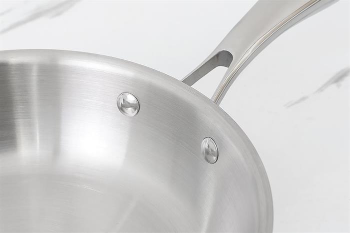 Chảo inox nguyên khối đáy từ 20 cm Sunhouse Healthy IN20X1 Màu Inox