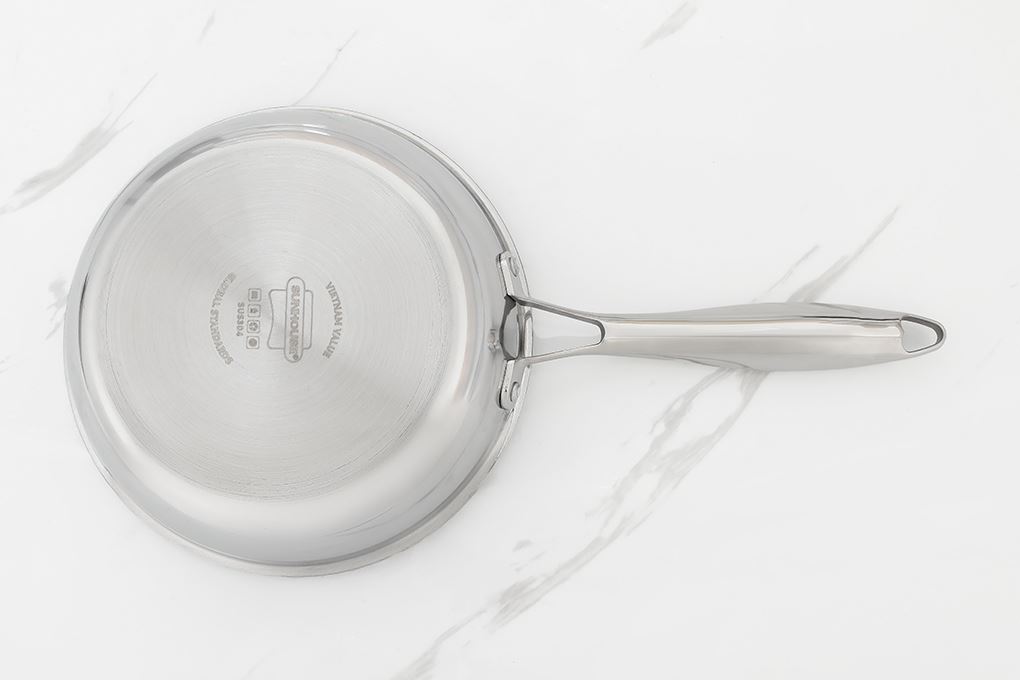 Chảo inox nguyên khối đáy từ 20 cm Sunhouse Healthy IN20X1 - 5