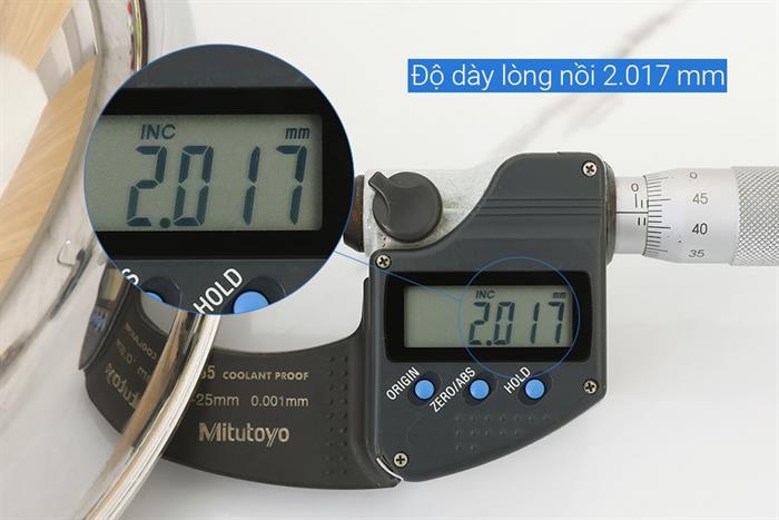 Chảo inox nguyên khối đáy từ 24cm Sunhouse Healthy IN24X2 Màu Inox