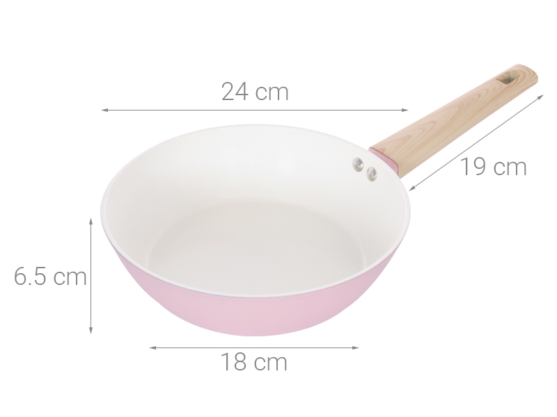 Chảo nhôm chống dính đáy từ 24 cm Sunhouse Healthy SHG24MP