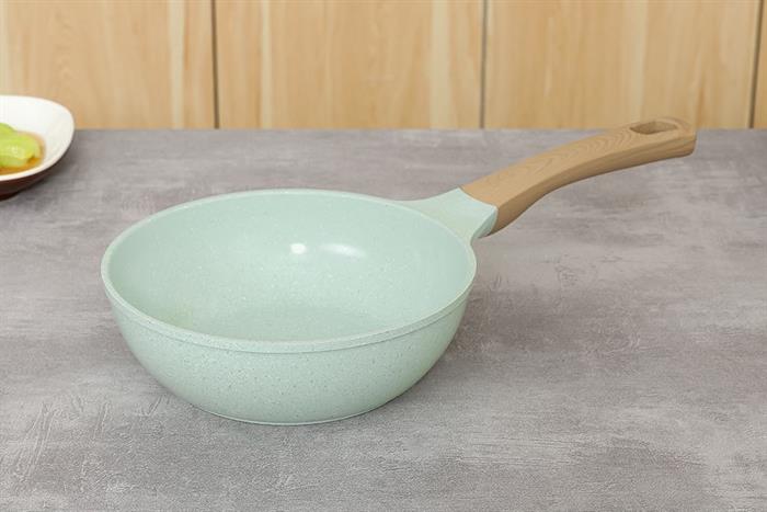 Chảo nhôm sâu chống dính đáy từ 20cm Sunhouse Healthy SBDS20MT Màu Xanh ngọc