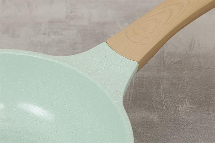 Chảo nhôm sâu chống dính đáy từ 20cm Sunhouse Healthy SBDS20MT Màu Xanh ngọc