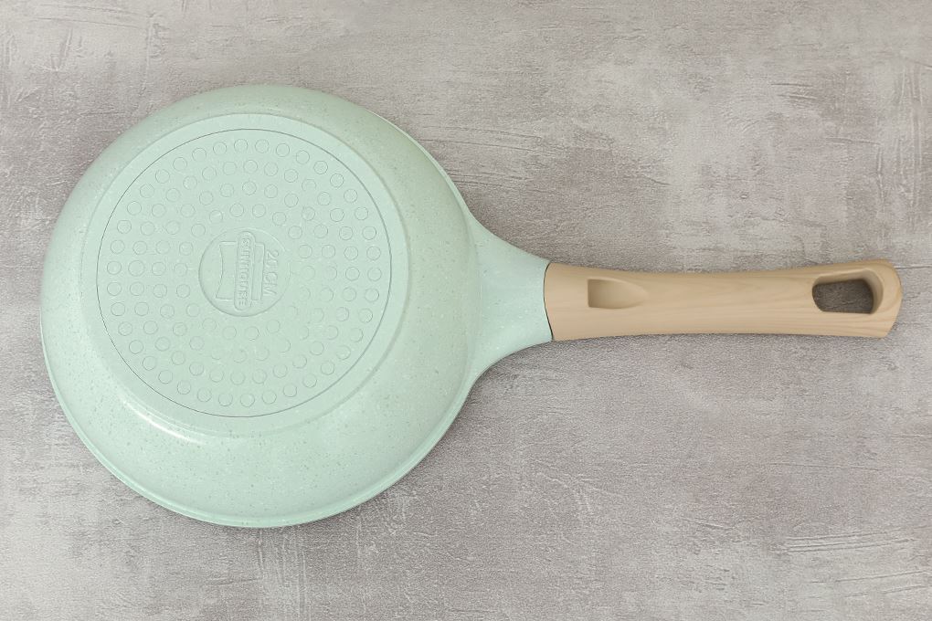 Chảo nhôm sâu chống dính đáy từ 20cm Sunhouse Healthy SBDS20MT Màu Xanh ngọc