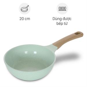 Chảo nhôm sâu chống dính đáy từ Sunhouse Healthy SBDS20MT